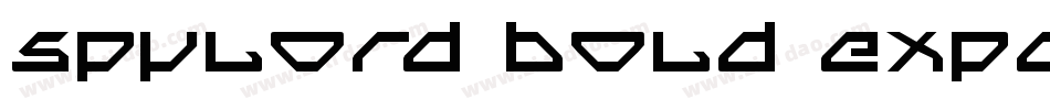 Spylord Bold Expanded Italic字体转换